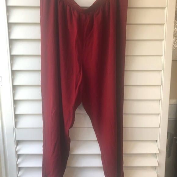 🩷5/$10 𝅺PLUS size pants 24W maroon color - Picture 2 of 4